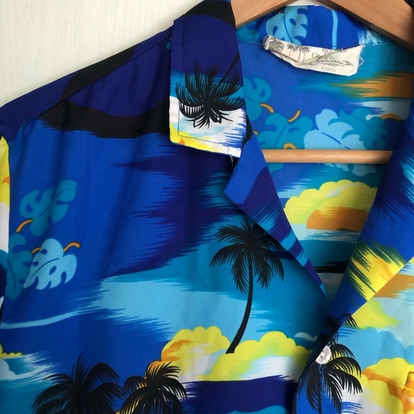 Vintage Royal Creations Hawaii Men's Hawaiian Shirt Aloha Beach  Button-Front - Picture 8 of 11